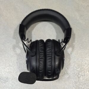 Logitech G PRO X gaming headphones with detachable mic.